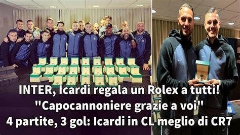 INTER, Icardi regala un Rolex a tutta la squadra 